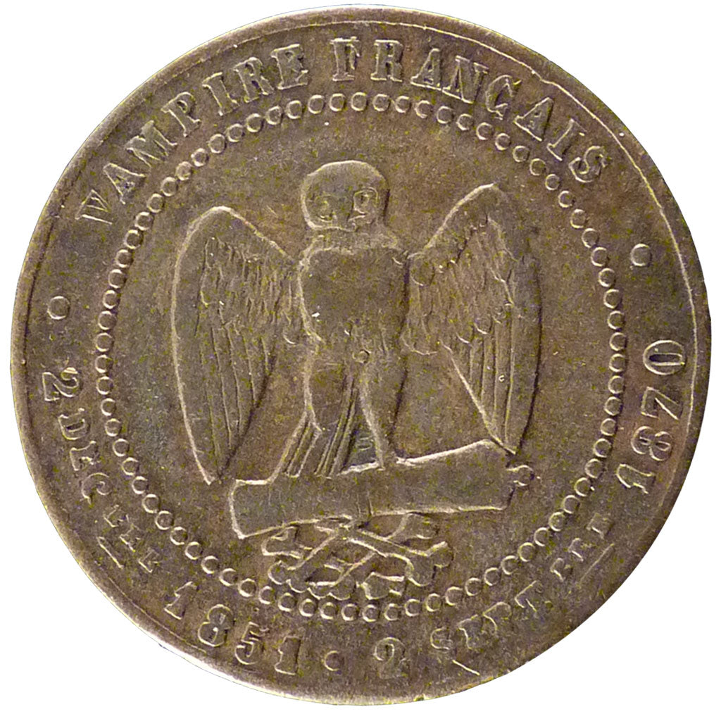 FRANCE, 5 Centimes, 1870, VF(30-35), Bronze, 6.00