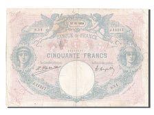 France, 50 Francs, 50 F 1889-1927 ''Bleu et Rose'', 1924, KM #64g, 1924-11-27,..