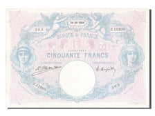France, 50 Francs, 50 F 1889-1927 ''Bleu et Rose'', 1924, KM #64g, 1924-10-24,..