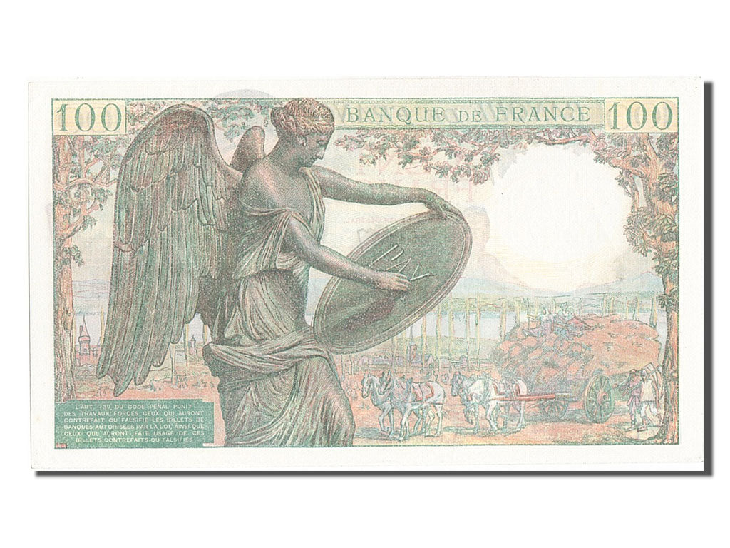 France, 100 Francs, 100 F 1942-1944 ''Descartes'', 1942, KM #101a, 1942-05-15,..