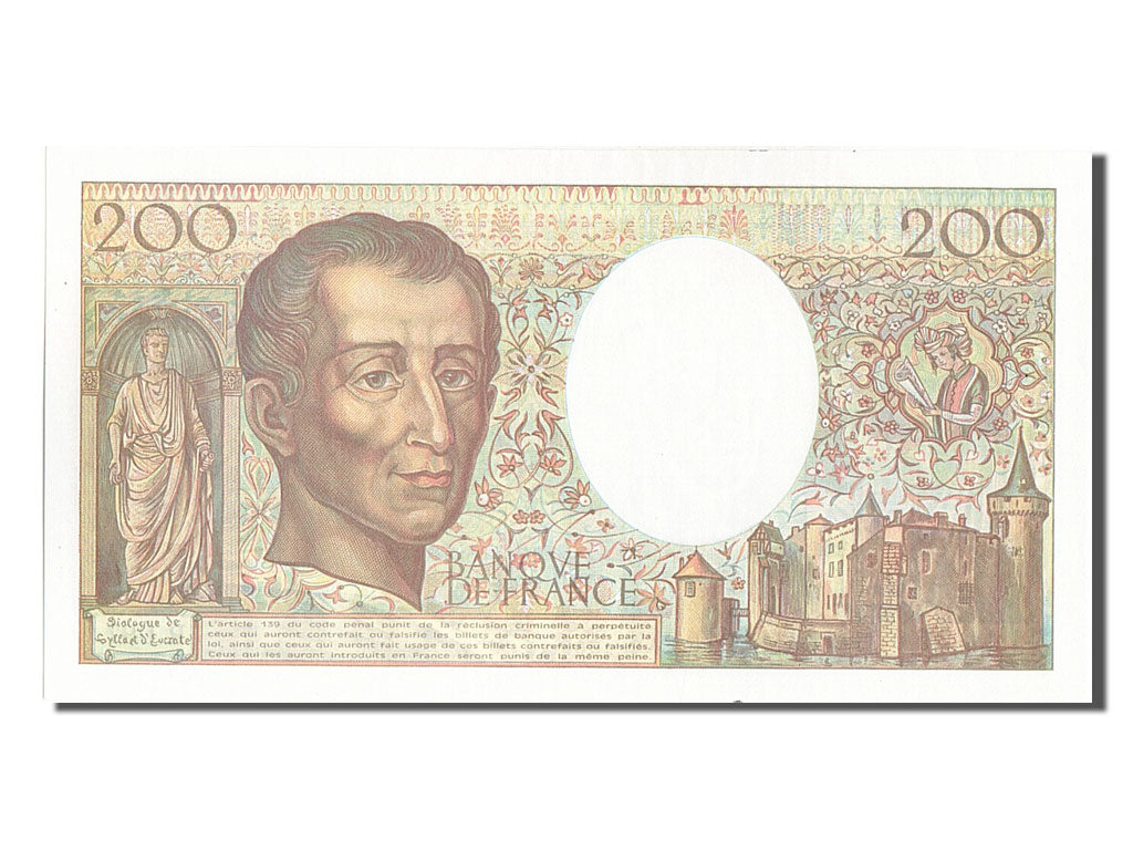 Billet, France, 200 Francs, 200 F 1981-1994 ''Montesquieu'', 1993, SPL