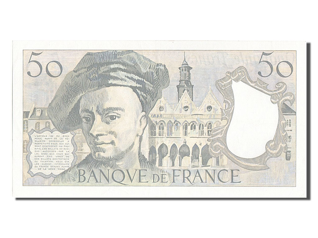 Billete, Francia, 50 Francs, 50 F 1976-1992 ''Quentin de La Tour'', 1987, EBC