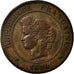 Moneta, Francja, Cérès, 5 Centimes, 1880, Paris, VF(30-35), Bronze