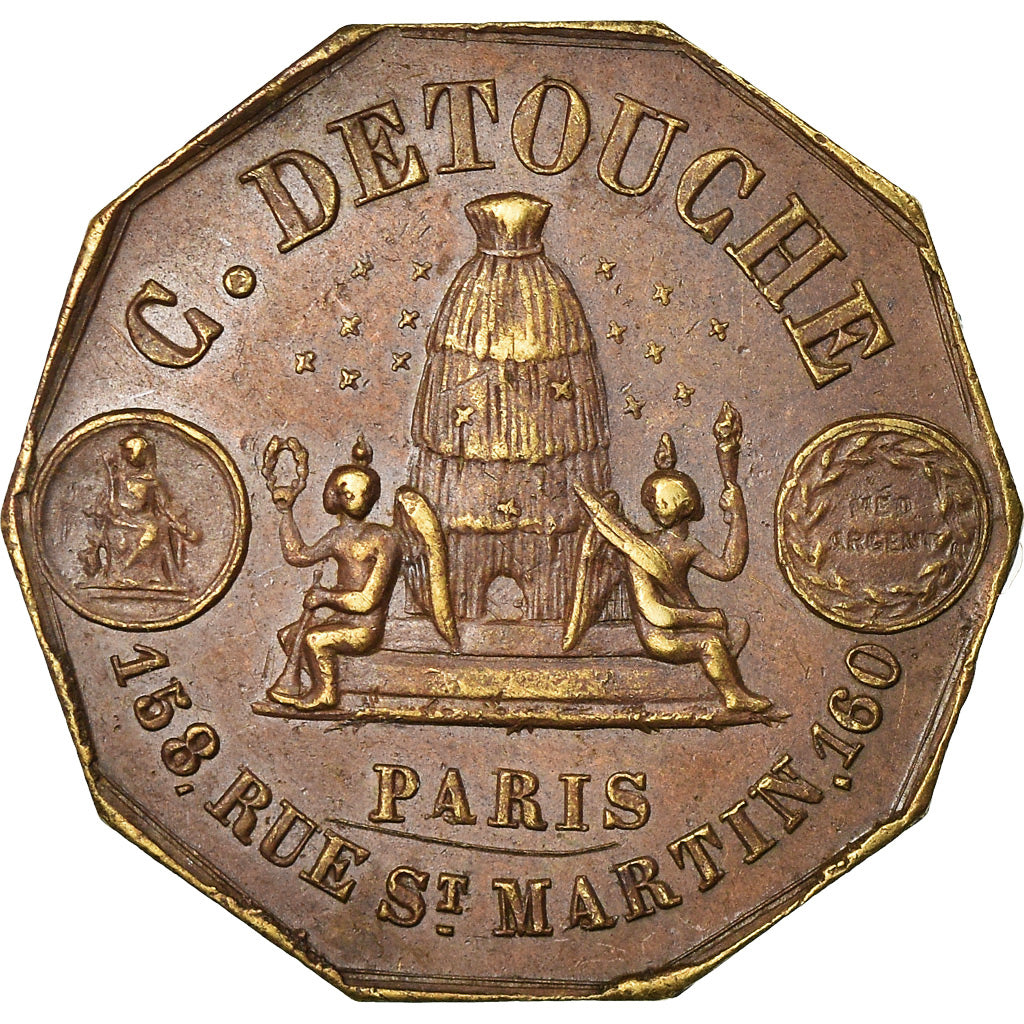 France, Token, Napoléon III, Horlogerie Bijouterie G. Detouche, EF(40-45)
