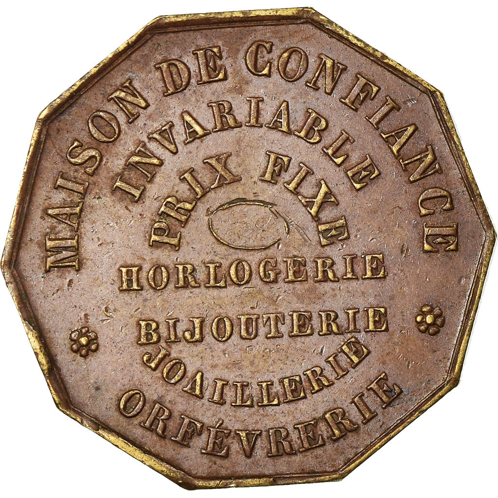 France, Token, Napoléon III, Horlogerie Bijouterie G. Detouche, EF(40-45)