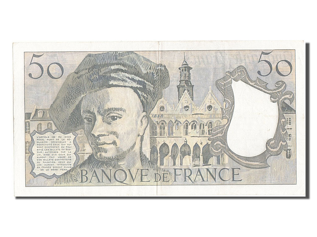 France, 50 Francs, 50 F 1976-1992 ''Quentin de La Tour'', 1978, KM #152a,...