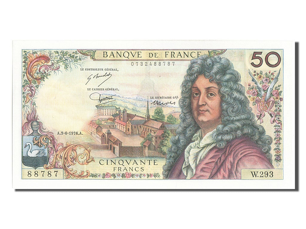France, 50 Francs, 50 F 1962-1976 ''Racine'', 1976, KM #148f, 1976-06-03,...