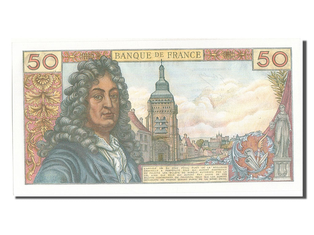 France, 50 Francs, 50 F 1962-1976 ''Racine'', 1976, KM #148f, 1976-06-03,...