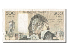 France, 500 Francs, 500 F 1968-1993 ''Pascal'', 1987, KM #156f, 1987-11-05,...