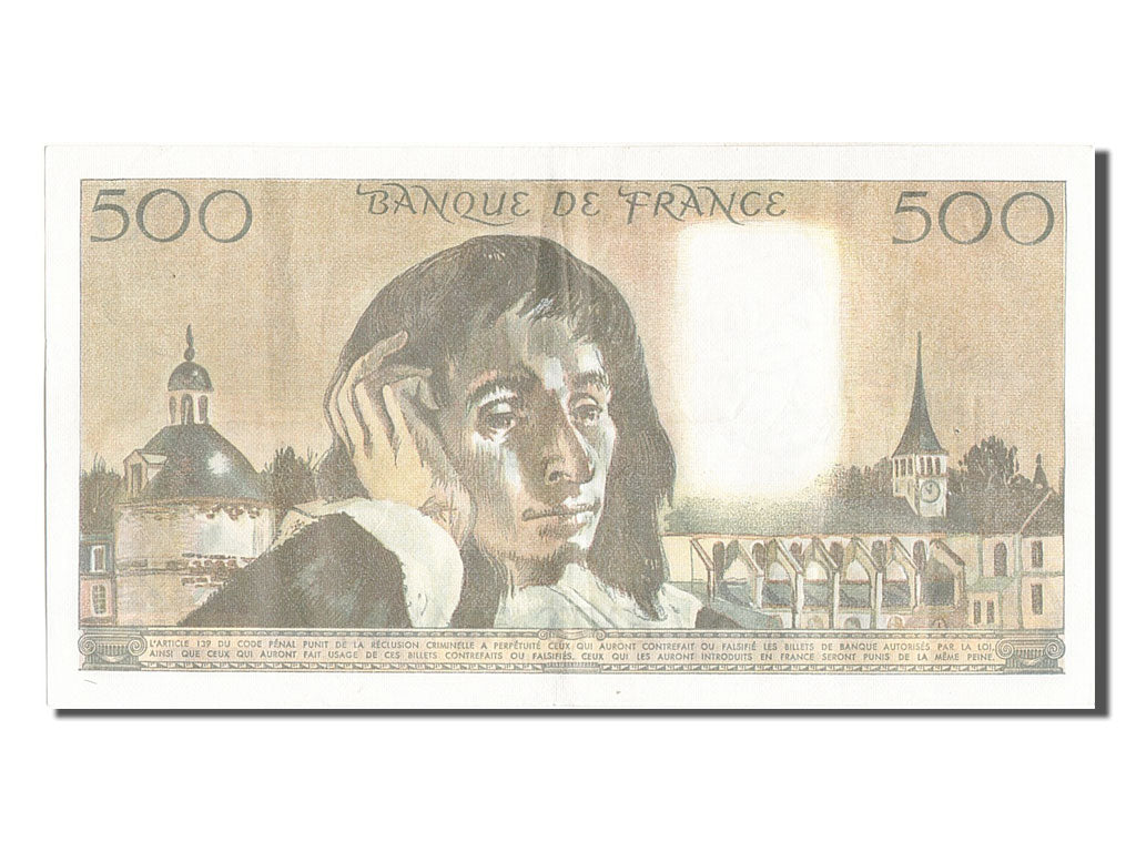 Francia, 500 Francs, 500 F 1968-1993 ''Pascal'', 1986, KM:156e, 1986-02-06, B...