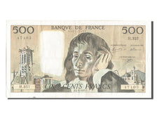 France, 500 Francs, 500 F 1968-1993 ''Pascal'', 1992, KM #156i, 1992-01-02,...