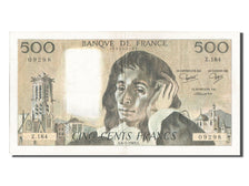 France, 500 Francs, 500 F 1968-1993 ''Pascal'', 1983, KM #156e, 1983-01-06,...