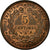 Monnaie, France, Cérès, 5 Centimes, 1897, Paris, SUP, Bronze, Gadoury:157a