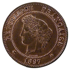 III ème République, 5 Centimes Cérès