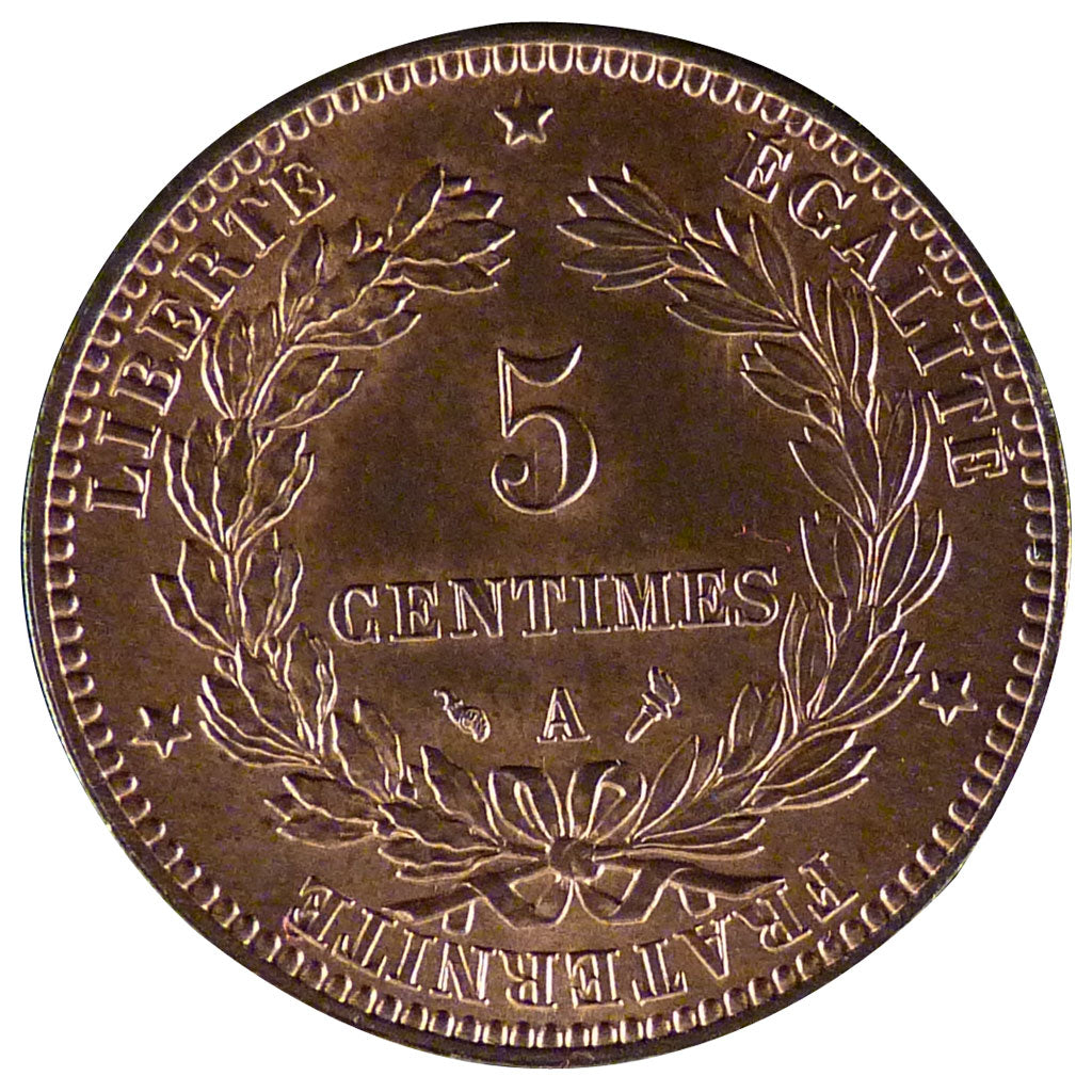 III ème République, 5 Centimes Cérès