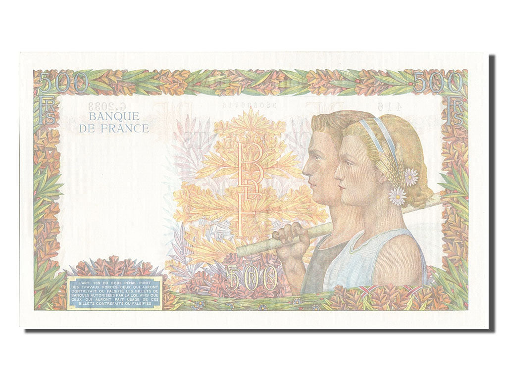 500 Francs type La Paix