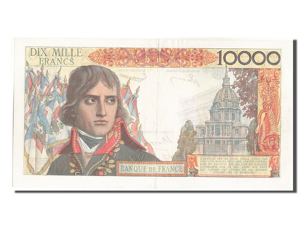 Francia, 10,000 Francs, 10 000 F 1955-1958 ''Bonaparte'', 1956, KM:136a, 1956...