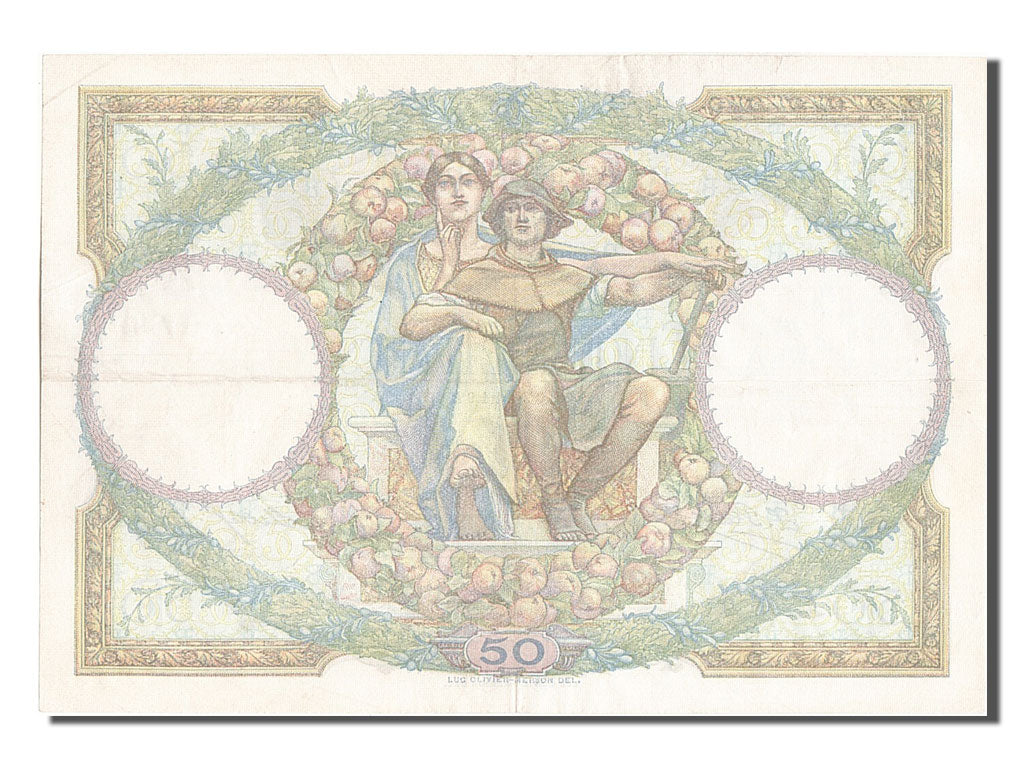 Billete, Francia, 50 Francs, 50 F 1927-1934 ''Luc Olivier Merson'', 1927