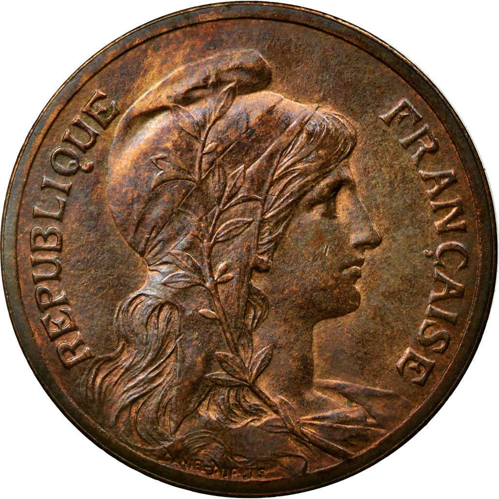Coin, France, Dupuis, 5 Centimes, 1898, AU(55-58), Bronze, Gadoury:165
