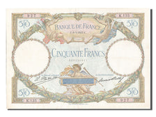 France, 50 Francs, 50 F 1927-1934 ''Luc Olivier Merson'', 1927, KM #77a,...