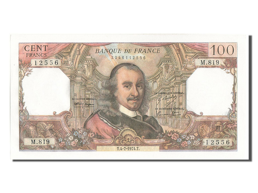 France, 100 Francs, 100 F 1964-1979 ''Corneille'', 1974, KM #149d, 1974-07-04,..