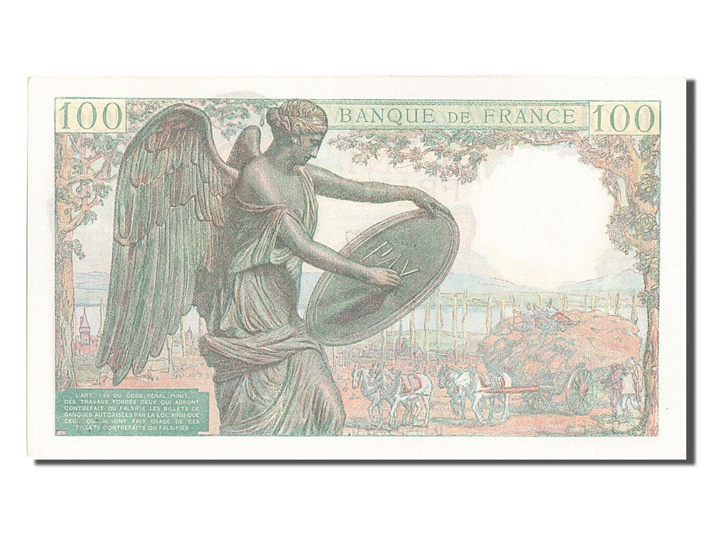 France, 100 Francs, 100 F 1942-1944 ''Descartes'', 1942, KM #101a, 1942-05-15,..