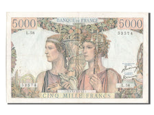 France, 5000 Francs, 5 000 F 1949-1957 ''Terre et Mer'', 1951, KM #131b,...