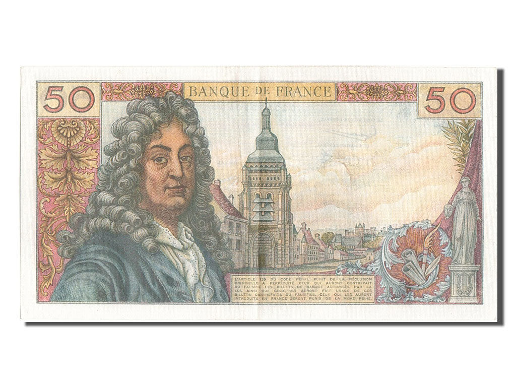 France, 50 Francs, 50 F 1962-1976 ''Racine'', 1964, KM #148a, 1964-11-05,...