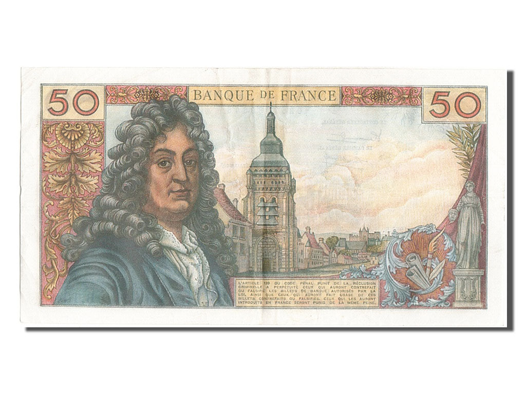 France, 50 Francs, 50 F 1962-1976 ''Racine'', 1967, KM #148b, 1967-02-02,...