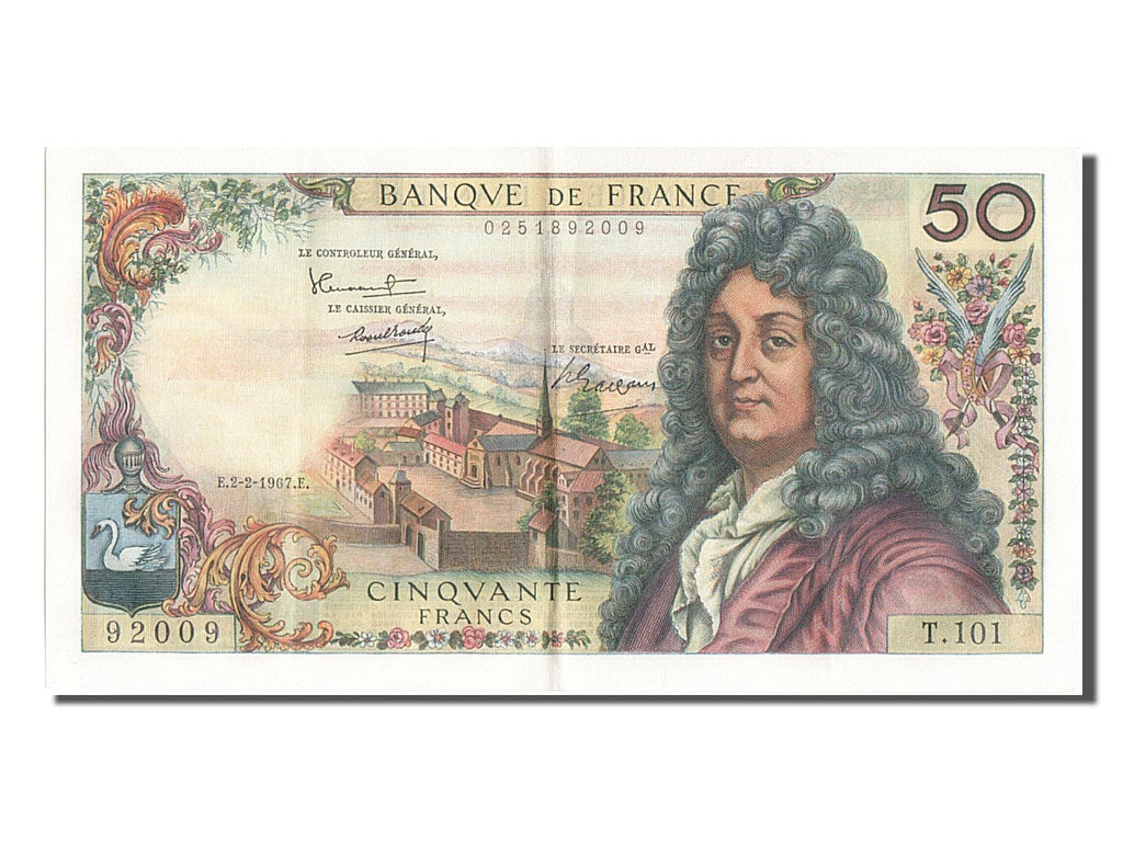 France, 50 Francs, 50 F 1962-1976 ''Racine'', 1967, KM #148b, 1967-02-02,...
