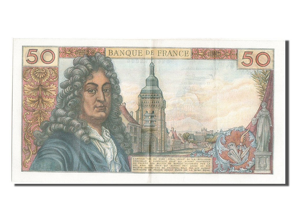 France, 50 Francs, 50 F 1962-1976 ''Racine'', 1967, KM #148b, 1967-02-02,...