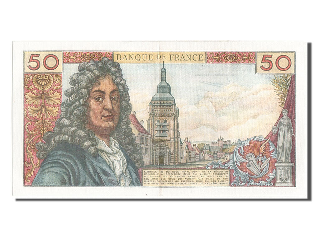 France, 50 Francs, 50 F 1962-1976 ''Racine'', 1964, KM #148a, 1964-11-05,...