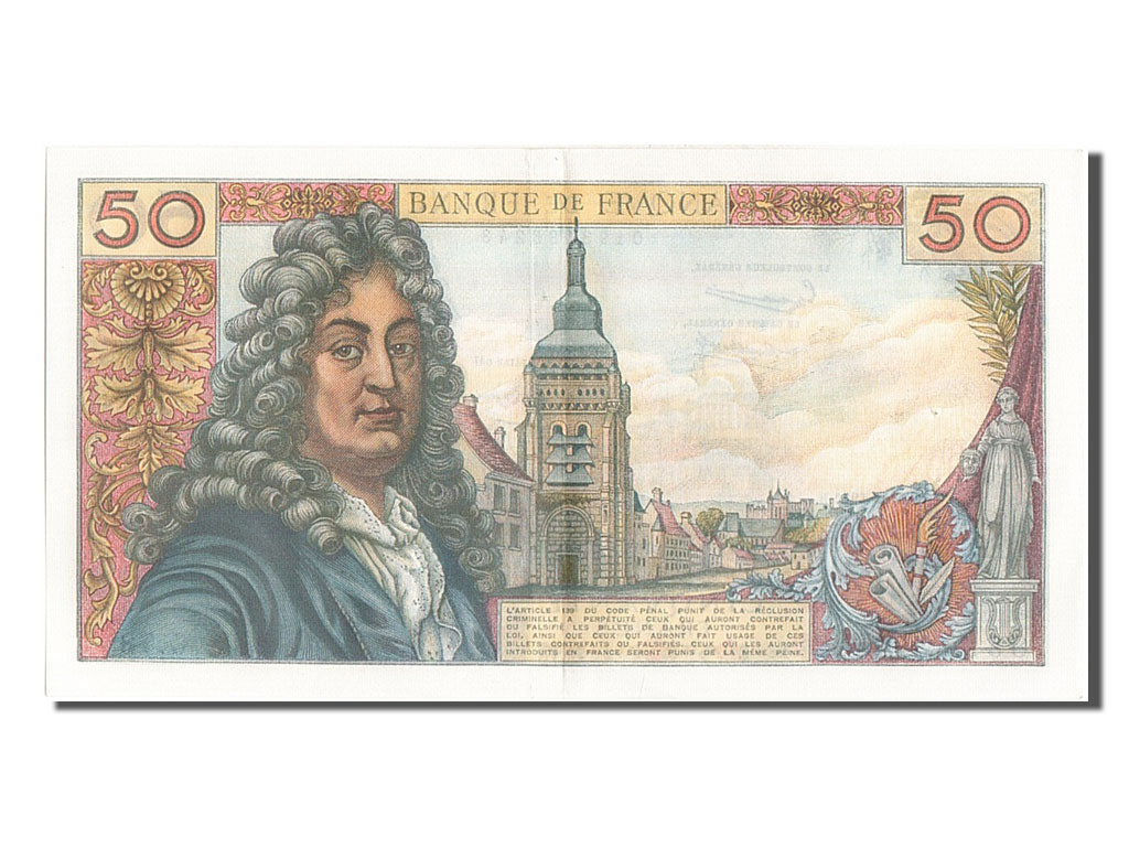 France, 50 Francs, 50 F 1962-1976 ''Racine'', 1964, KM #148a, 1964-11-05,...