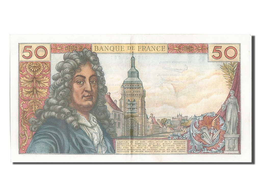 France, 50 Francs, 50 F 1962-1976 ''Racine'', 1964, KM #148a, 1964-11-05,...