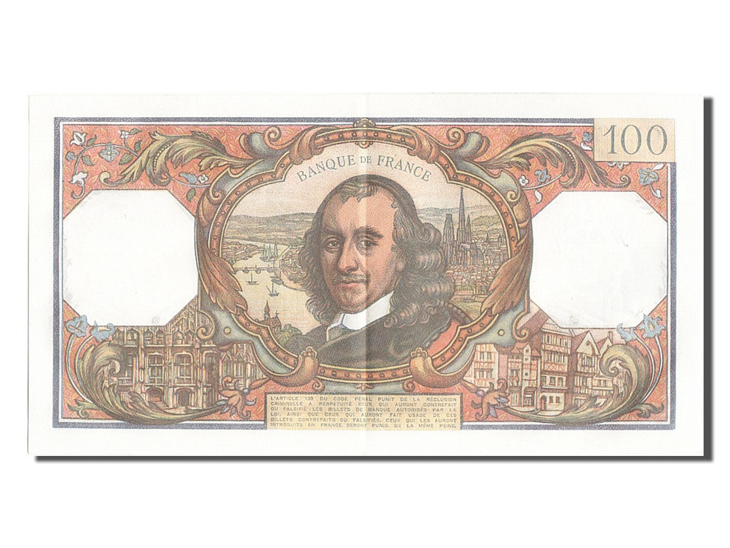 Biljet, Frankrijk, 100 Francs, 100 F 1964-1979 ''Corneille'', 1969, 1969-04-03