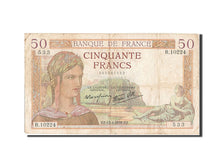 Billete, Francia, 50 Francs, 50 F 1934-1940 ''Cérès'', 1939, 1939-04-13, BC