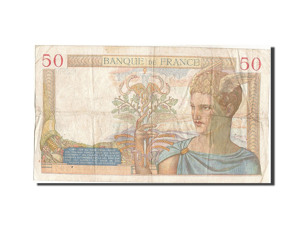 Banknote, France, 50 Francs, 50 F 1934-1940 ''Cérès'', 1936, 1936-03-19