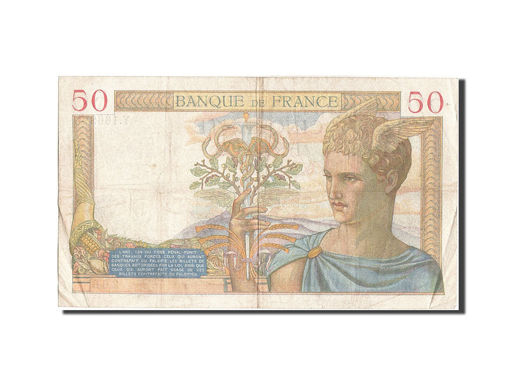 Billet, France, 50 Francs, 50 F 1934-1940 ''Cérès'', 1935, 1935-05-16, TB