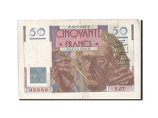 France, 50 Francs, 50 F 1946-1951 ''Le Verrier'', 1947, KM #127b, 1947-03-20,...