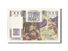 France, 500 Francs, 500 F 1945-1953 ''Chateaubriand'', 1946, KM #129a,...