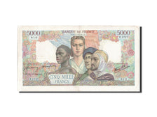 France, 5000 Francs, 5 000 F 1942-1947 ''Empire Français'', 1945, KM #103c, 1...