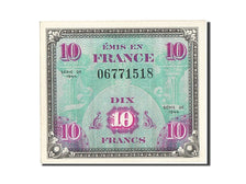 Banconote, Francia, 10 Francs, 1944 Flag/France, 1944, 1944-06-01, FDS