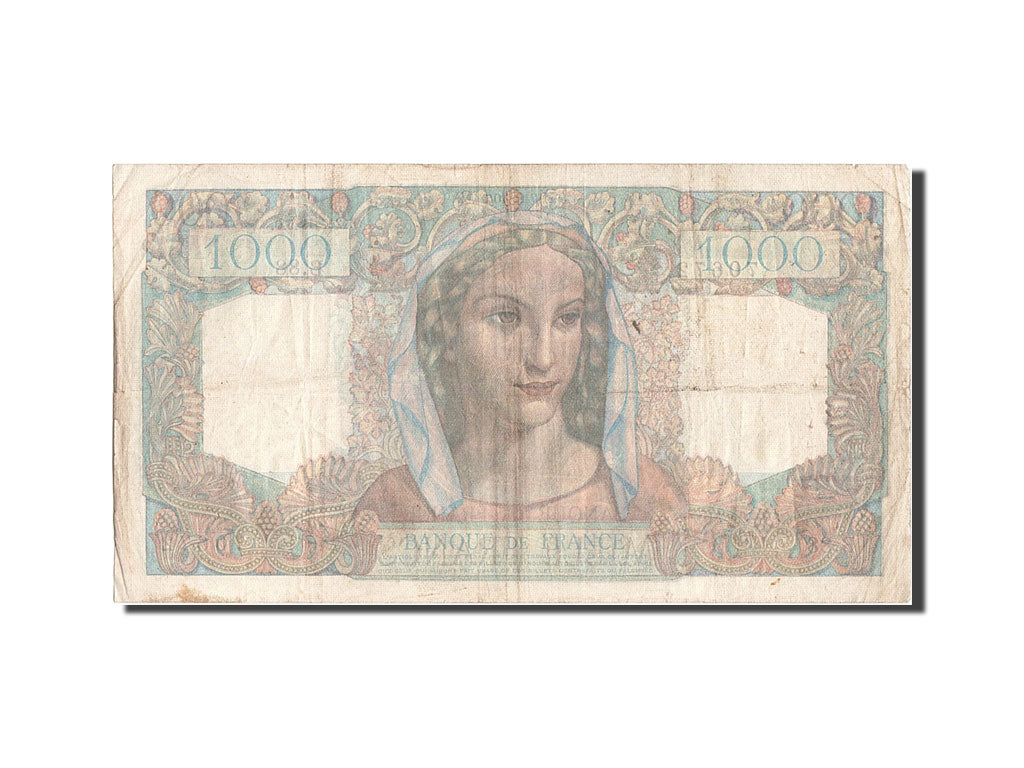 France, 1000 Francs, 1 000 F 1945-1950 ''Minerve et Hercule'', 1945, KM #130a,..