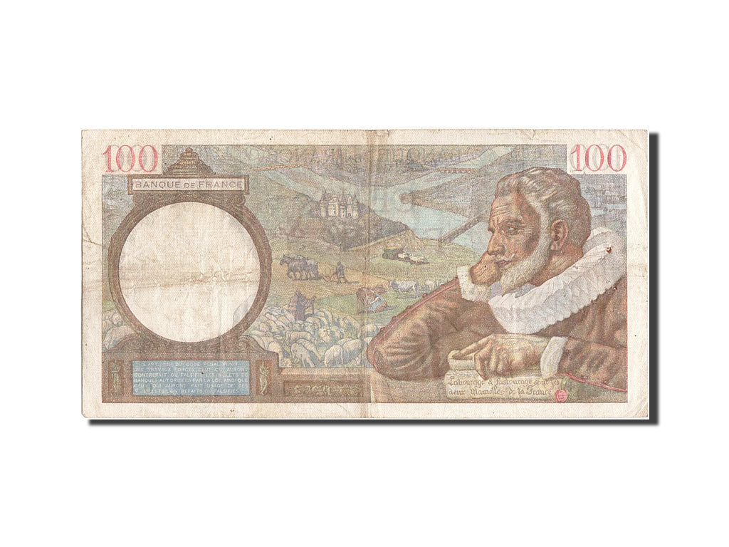Francia, 100 Francs, 100 F 1939-1942 ''Sully'', 1942, KM:94, 1942-01-08, BB,...