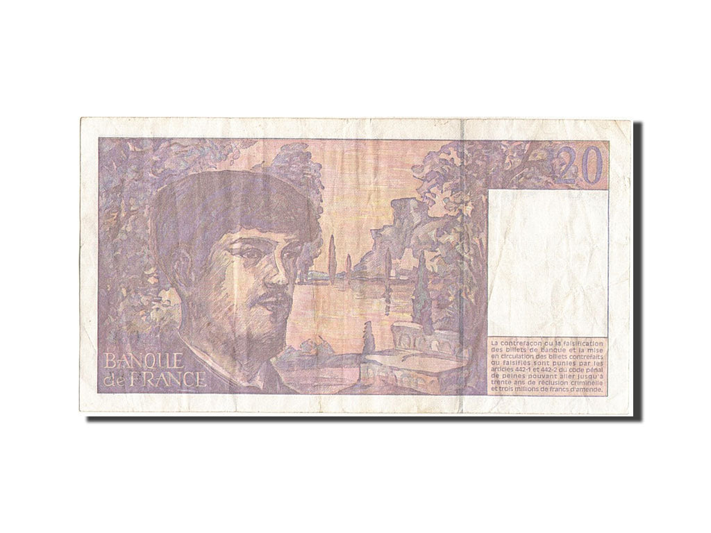 Billete, Francia, 20 Francs, 20 F 1980-1997 ''Debussy'', 1997, MBC