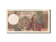 Geldschein, Frankreich, 10 Francs, 10 F 1963-1973 ''Voltaire'', 1968