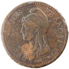 FRANCE, Dupré, Decime, 1797, Lille, KM #644.11, VF(30-35), Bronze, Gadoury #187,