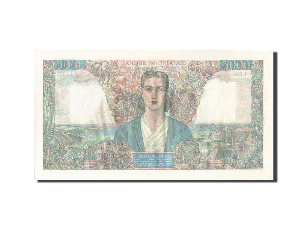 Francia, 5000 Francs, 5 000 F 1942-1947 ''Empire Français'', 1946, KM:103c,...