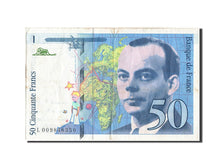 France, 50 Francs, 50 F 1992-1999 ''St Exupéry'', 1993, KM #157b, VF(20-25), L..