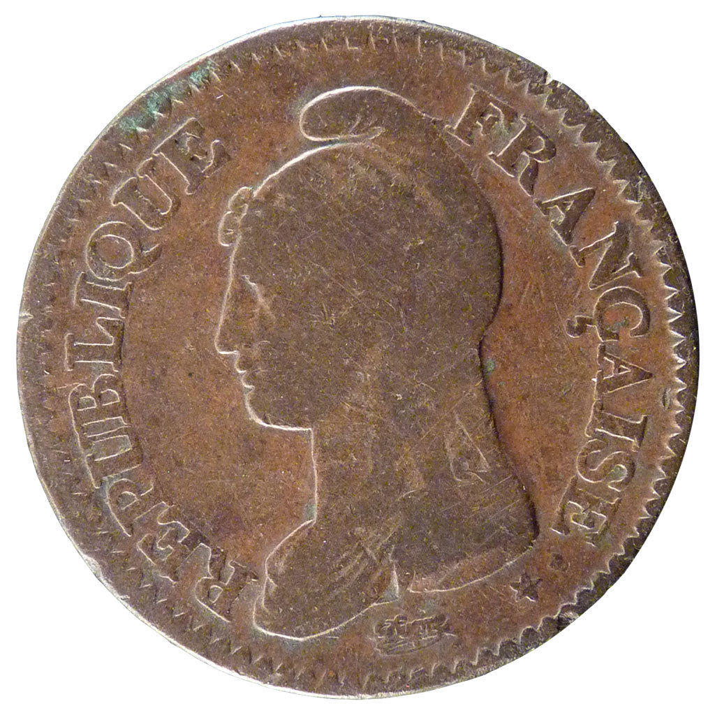Francia, Dupré, Decime, 1799, Lille, B+, Bronzo, Gadoury:187